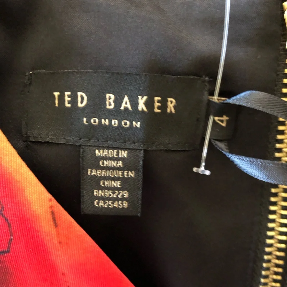 NWT TED BAKER •Rare• Bismii Tropical Toucan Midi Dress Ted Sz 4 - US 10 - Picture 14 of 15